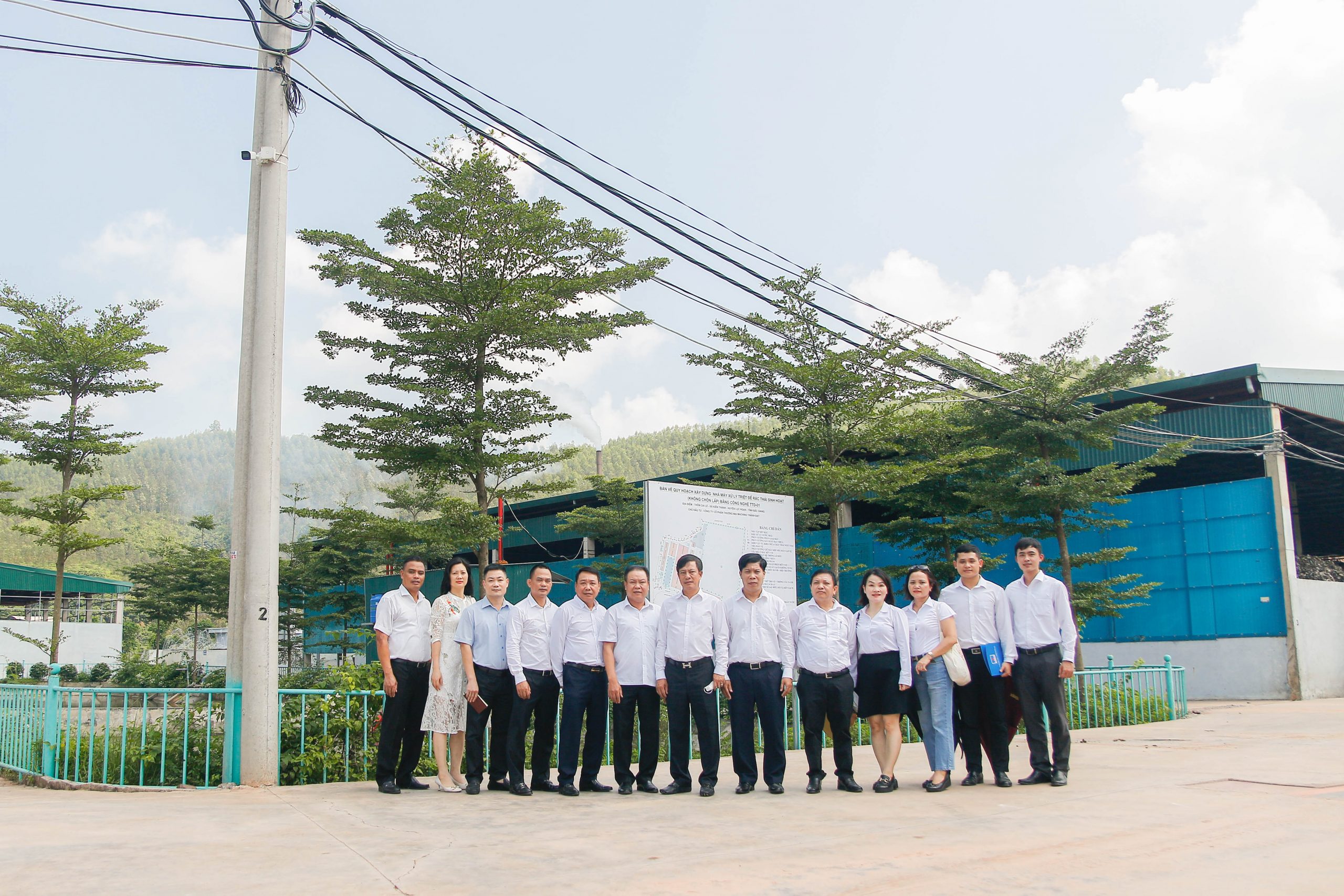 Ban lãnh đạo Công ty Cổ phần Máy – Thiết bị Dầu khí tổ chức chuyến khảo sát Nhà máy xử lý rác Kiên Thành, huyện Lục Ngạn, tỉnh Bắc Giang